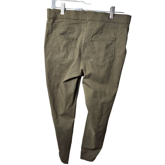 Zac & Rachel Womens Olive Green Stretch Pants Size 10 - Picture 4 of 5